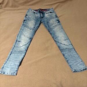 Men's Stylish Blue Distressed Jeans